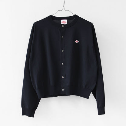 DANTON [ダントン] W Jersey Knit Crew Neck Cardigan [DT-D0137YSD] ジャージーニットクルーネックカーディガン・ニットカーディガン・ハイゲージニット・クルーネック・シンプル・ロゴ・LADY'S [2026SS]