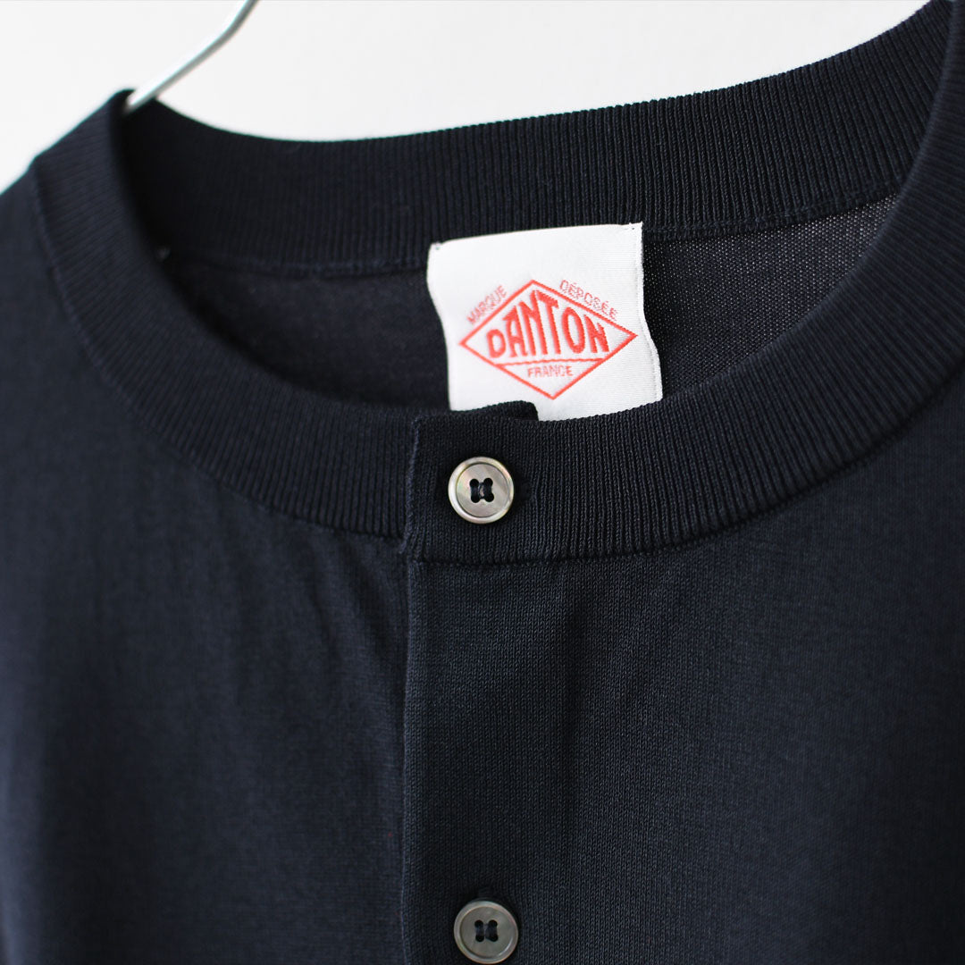 DANTON [ダントン] W Jersey Knit Crew Neck Cardigan [DT-D0137YSD] ジャージーニットクルーネックカーディガン・ニットカーディガン・ハイゲージニット・クルーネック・シンプル・ロゴ・LADY'S [2026SS]
