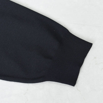 DANTON [ダントン] W Jersey Knit Crew Neck Cardigan [DT-D0137YSD] ジャージーニットクルーネックカーディガン・ニットカーディガン・ハイゲージニット・クルーネック・シンプル・ロゴ・LADY'S [2026SS]