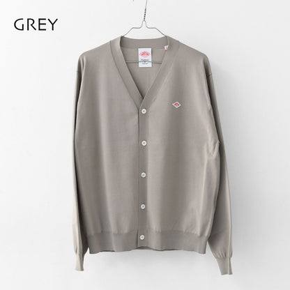 DANTON [ダントン] M Jersey Knit V-Neck Cardigan [DT-D0138YSD] ジャージーニットVネックカーディガン・ニットカーディガン・Vネックカーディガン・ハイゲージニット・シンプル・ロゴ・MEN'S [2026SS]