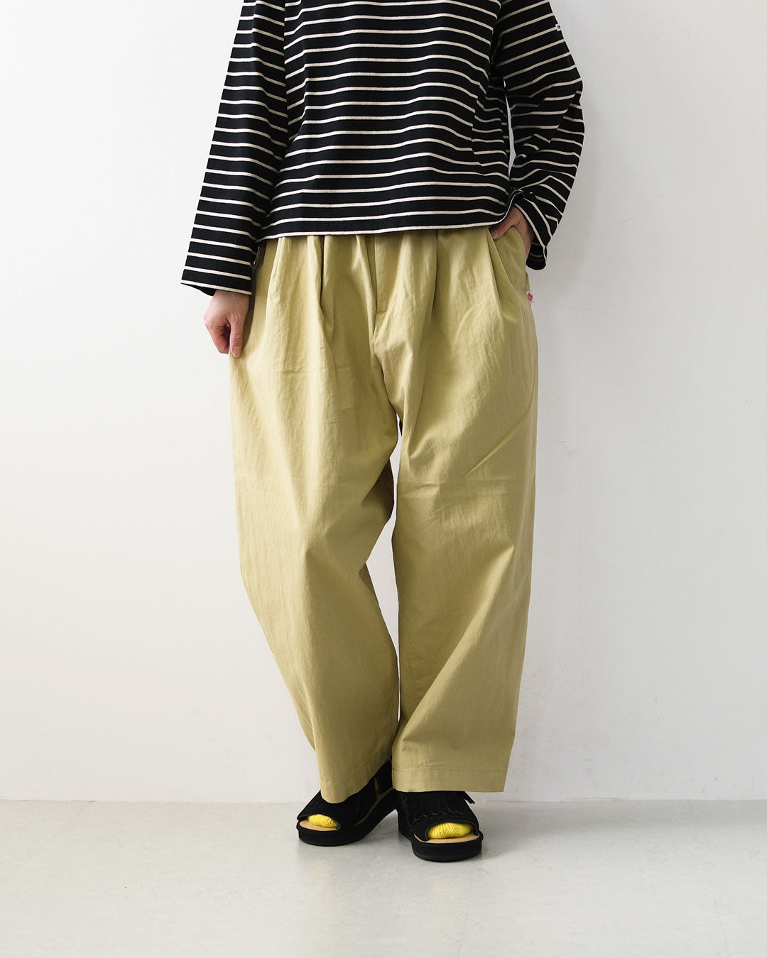 DANTON [ダントン] W C/N Twill Double Pleated Easy Pants [DT-E0212CNO] C/N ツイルダブルタックイージーパンツ・LADY'S [2026AW]