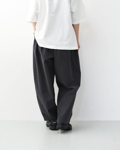 DANTON [ダントン] W C/N Twill Double Pleated Easy Pants [DT-E0212CNO] C/N ツイルダブルタックイージーパンツ・2タックイージーパンツ・ルーズパンツ・ゆったりシルエット・LADY'S [2026SS]