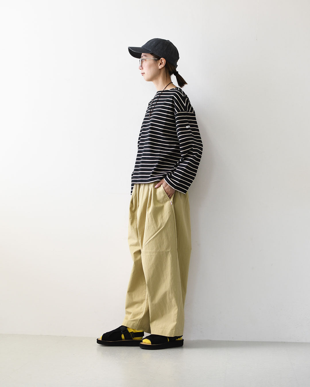 DANTON [ダントン] W C/N Twill Double Pleated Easy Pants [DT-E0212CNO] C/N ツイルダブルタックイージーパンツ・LADY'S [2026AW]