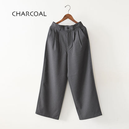 DANTON [ダントン] W MELANGE TWILL 2TUCK WIDE PANTS [DT-E0252MET] メランジツイル2タックワイドパンツ [2025SS]
