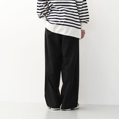 DANTON [ダントン] W MELANGE TWILL 2TUCK WIDE PANTS [DT-E0252MET] メランジツイル2タックワイドパンツ [2025SS]