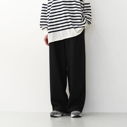 DANTON [ダントン] W MELANGE TWILL 2TUCK WIDE PANTS [DT-E0252MET] メランジツイル2タックワイドパンツ [2025SS]