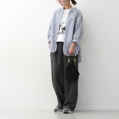DANTON [ダントン] W MELANGE TWILL 2TUCK WIDE PANTS [DT-E0252MET] メランジツイル2タックワイドパンツ [2025SS]