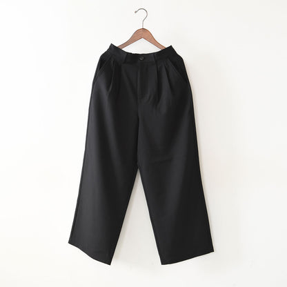 DANTON [ダントン] W MELANGE TWILL 2TUCK WIDE PANTS [DT-E0252MET] メランジツイル2タックワイドパンツ [2025SS]