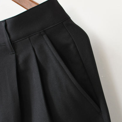 DANTON [ダントン] W MELANGE TWILL 2TUCK WIDE PANTS [DT-E0252MET] メランジツイル2タックワイドパンツ [2025SS]