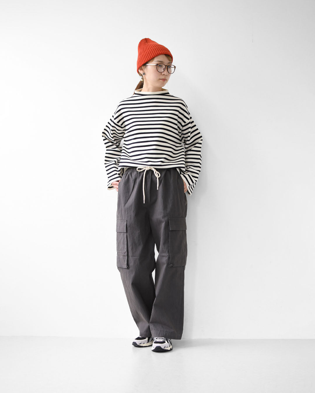 DANTON [ダントン] W PEACH SKIN CARGO PANTS [DT-E0272LUD] ピーチスキンカーゴパンツ・カーゴパンツ・ピーチスキン・コットンナイロン・LADY'S [2025AW]
