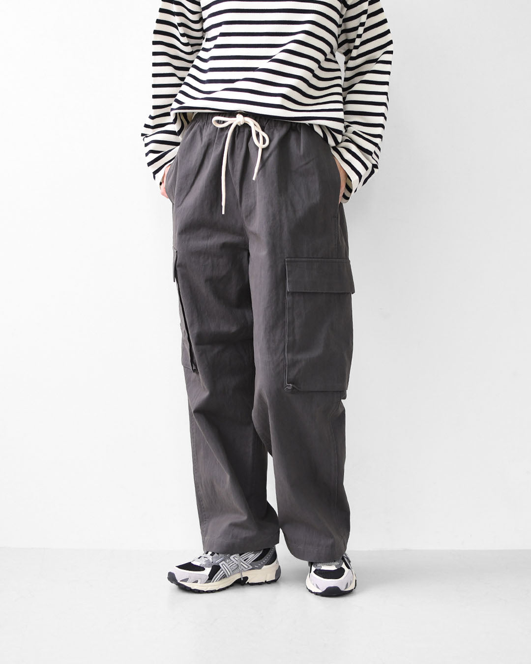 DANTON [ダントン] W PEACH SKIN CARGO PANTS [DT-E0272LUD] ピーチスキンカーゴパンツ・カーゴパンツ・ピーチスキン・コットンナイロン・LADY'S [2025AW]