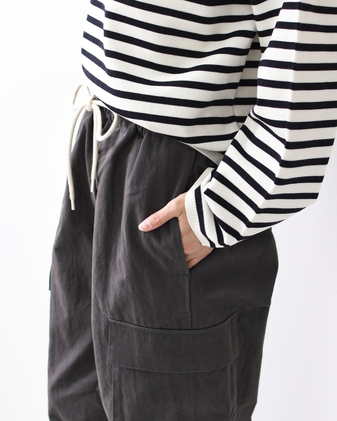 DANTON [ダントン] W PEACH SKIN CARGO PANTS [DT-E0272LUD] ピーチスキンカーゴパンツ・カーゴパンツ・ピーチスキン・コットンナイロン・LADY'S [2025AW]