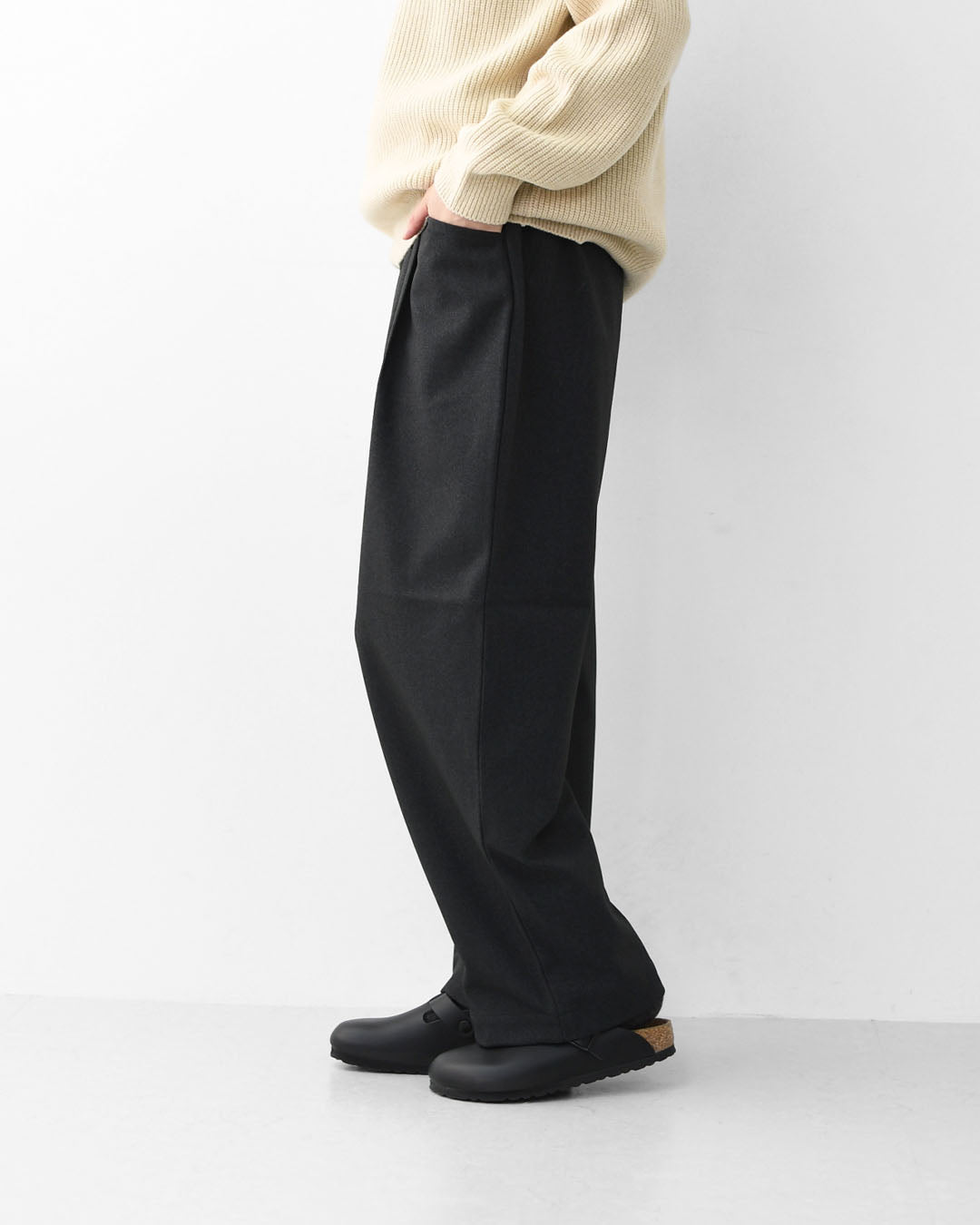DANTON [ダントン] W TUCK PANTS [DT-E0274FLP] タックパンツ・イージーパンツ・2タック・ワイドテーパードシルエット・Lポケット・LADY'S [2025AW]