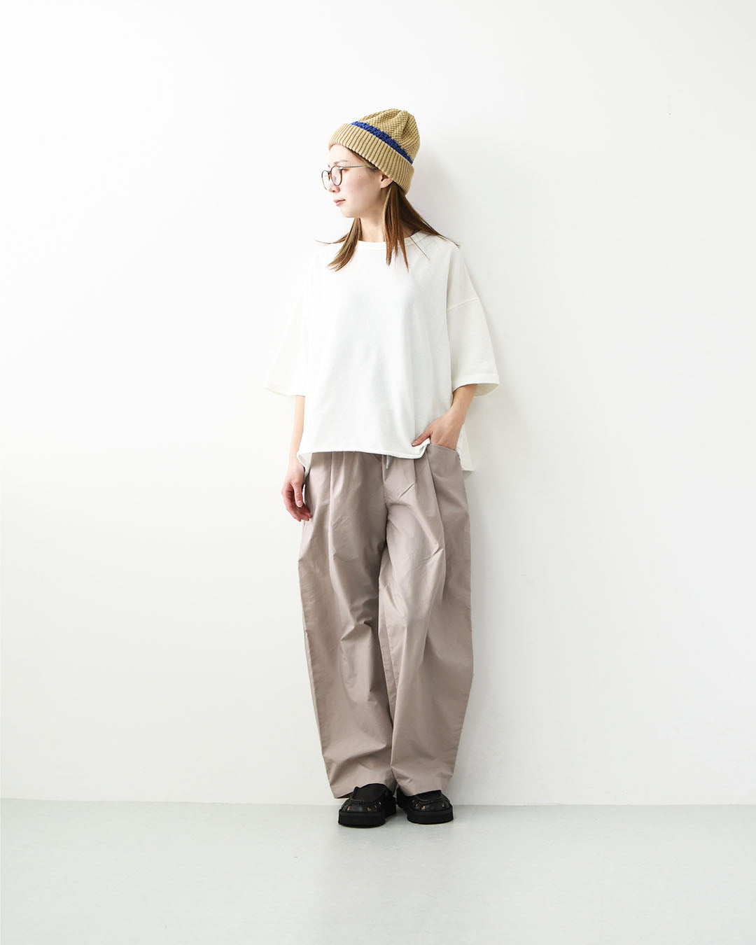 DANTON [ダントン] W Stunner Nylon 2tuck Easy Pants [DT-E0274SNY] スタナーナイロン2タックイージーパンツ・リラックス・ゆったりシルエット・LADY'S [2026SS]