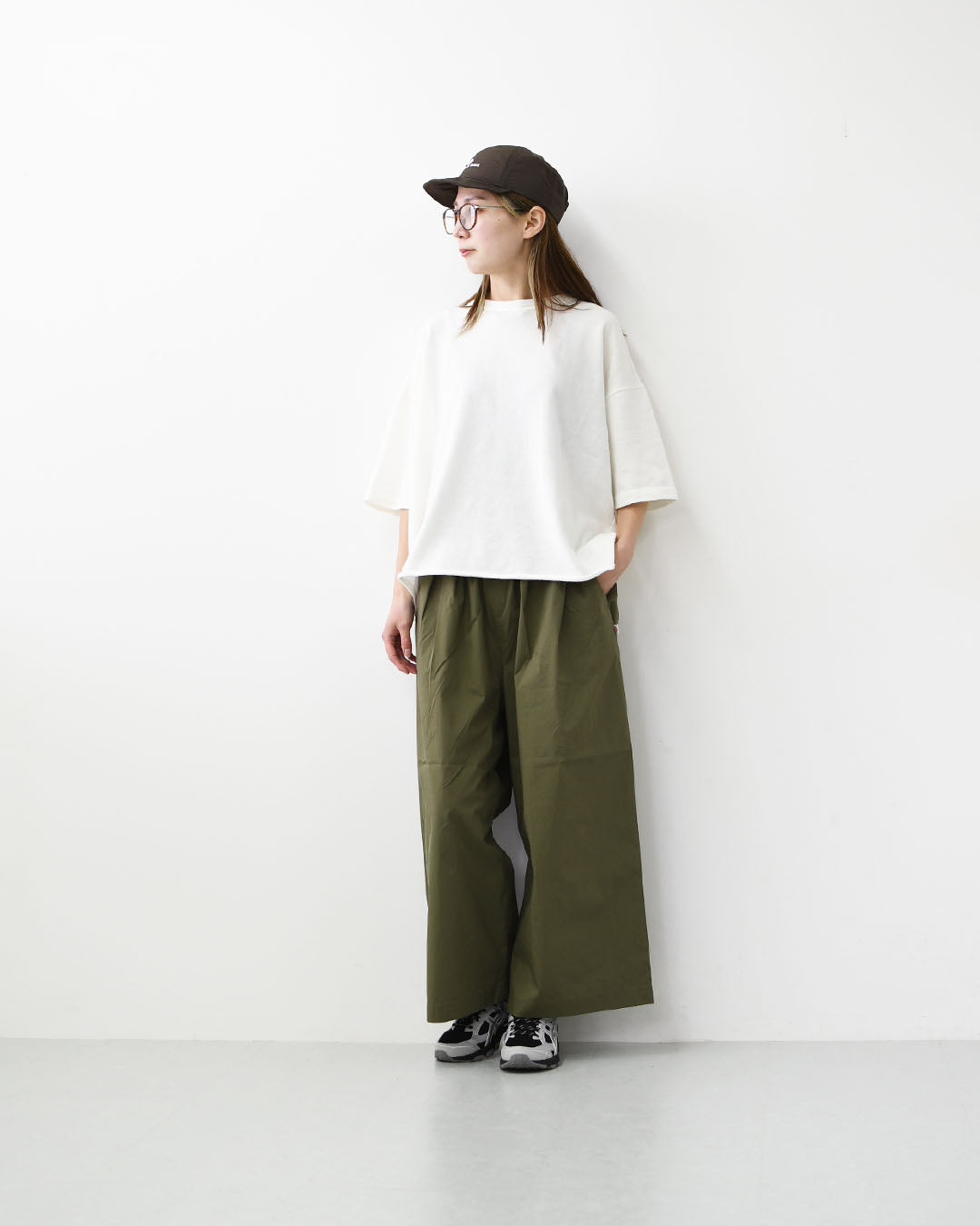 DANTON [ダントン] W CROPPED WIDE PANTS [DT-E0295CBD] クロップワイドパンツ・リラックス・ゆったりシルエット・LADY'S [2026SS]