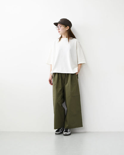 DANTON [ダントン] W CROPPED WIDE PANTS [DT-E0295CBD] クロップワイドパンツ・リラックス・ゆったりシルエット・LADY'S [2026SS]