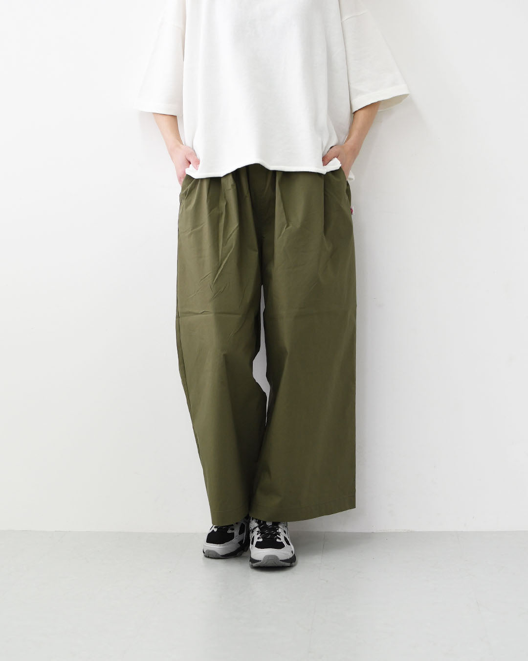 DANTON [ダントン] W CROPPED WIDE PANTS [DT-E0295CBD] クロップワイドパンツ・リラックス・ゆったりシルエット・LADY'S [2026SS]