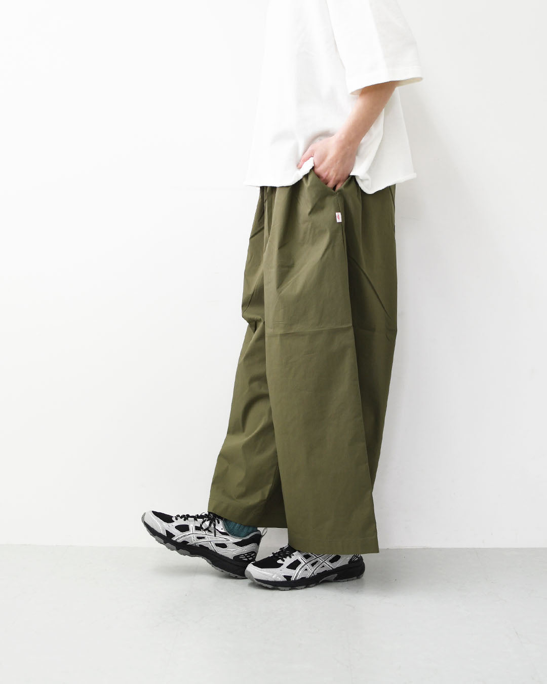 DANTON [ダントン] W CROPPED WIDE PANTS [DT-E0295CBD] クロップワイドパンツ・リラックス・ゆったりシルエット・LADY'S [2026SS]