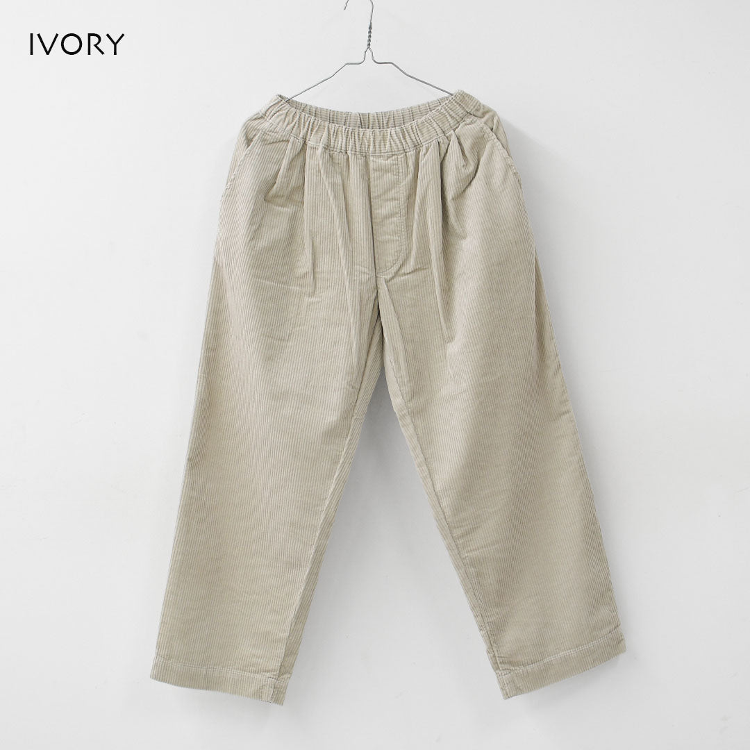 DANTON [ダントン] W Corduroy 2-Tuck Easy Pants [DT-E0318CDU] コーデュロイ 2タック イージーパンツ・コーデュロイパンツ・ストレートシルエット・クロップド丈・LADY'S [2026AW]