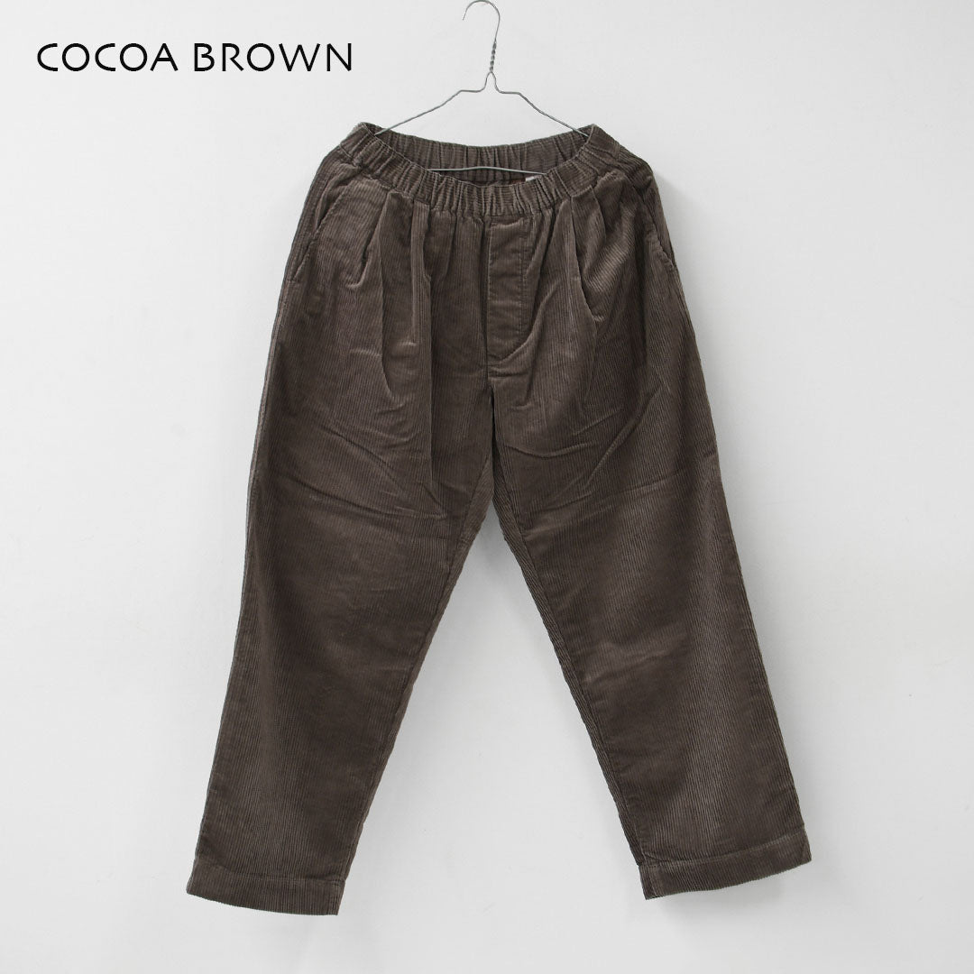 DANTON [ダントン] W Corduroy 2-Tuck Easy Pants [DT-E0318CDU] コーデュロイ 2タック イージーパンツ・コーデュロイパンツ・ストレートシルエット・クロップド丈・LADY'S [2026AW]