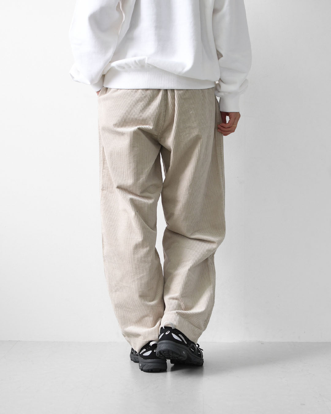 DANTON [ダントン] W Corduroy 2-Tuck Easy Pants [DT-E0318CDU] コーデュロイ 2タック イージーパンツ・コーデュロイパンツ・ストレートシルエット・クロップド丈・LADY'S [2026AW]