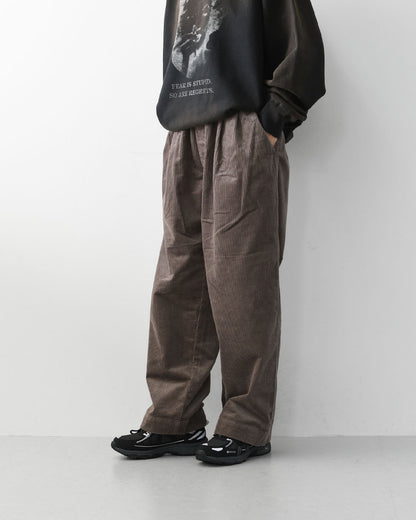 DANTON [ダントン] W Corduroy 2-Tuck Easy Pants [DT-E0318CDU] コーデュロイ 2タック イージーパンツ・コーデュロイパンツ・ストレートシルエット・クロップド丈・LADY'S [2026AW]