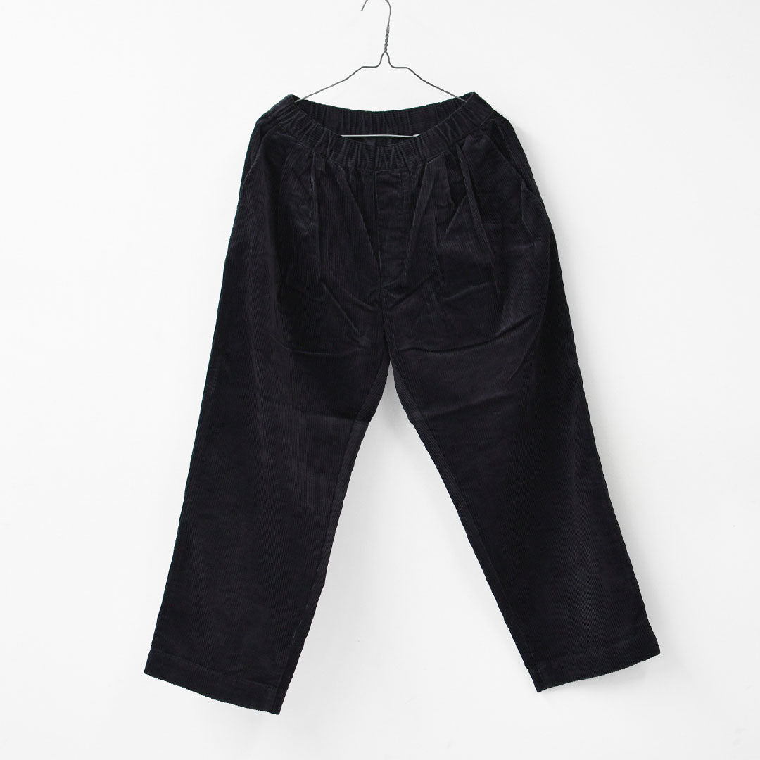 DANTON [ダントン] W Corduroy 2-Tuck Easy Pants [DT-E0318CDU] コーデュロイ 2タック イージーパンツ・コーデュロイパンツ・ストレートシルエット・クロップド丈・LADY'S [2026AW]