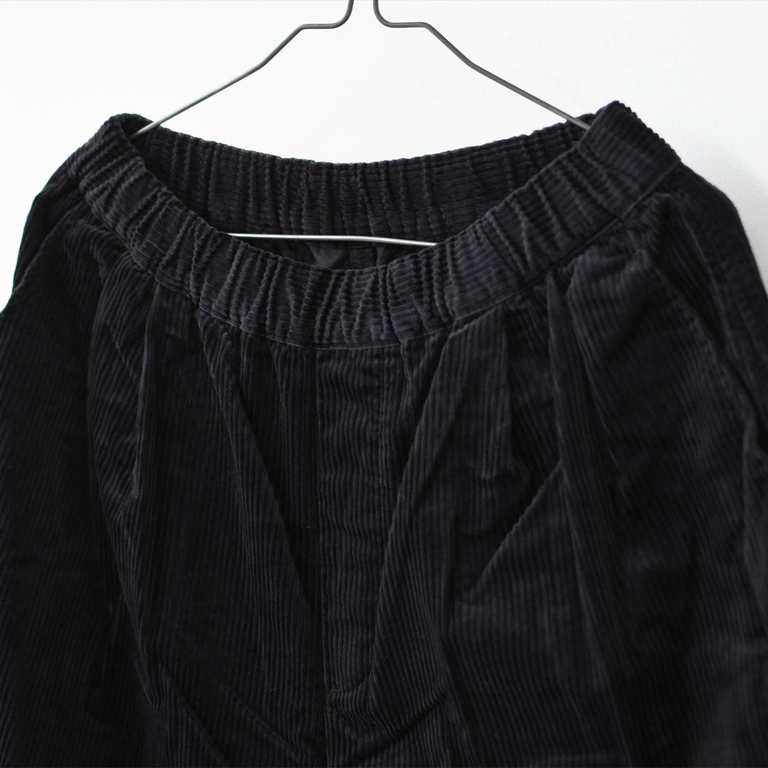 DANTON [ダントン] W Corduroy 2-Tuck Easy Pants [DT-E0318CDU] コーデュロイ 2タック イージーパンツ・コーデュロイパンツ・ストレートシルエット・クロップド丈・LADY'S [2026AW]