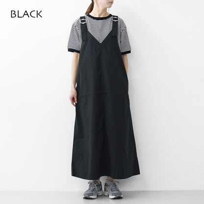 DANTON [ダントン] W V-NECK OVERALLS SKIRT [DT-F0048NCP] Ｖネックオーバーオールスカート [2025SS]