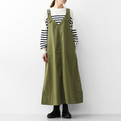 DANTON [ダントン] W V-NECK OVERALLS SKIRT [DT-F0048NCP] Ｖネックオーバーオールスカート [2025SS]