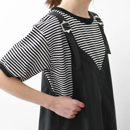 DANTON [ダントン] W V-NECK OVERALLS SKIRT [DT-F0048NCP] Ｖネックオーバーオールスカート [2025SS]