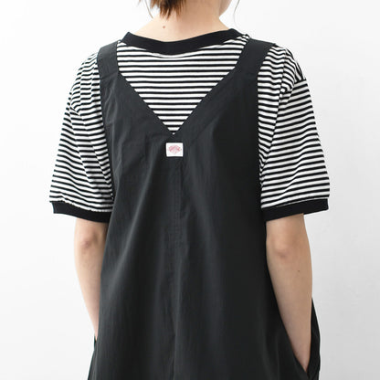 DANTON [ダントン] W V-NECK OVERALLS SKIRT [DT-F0048NCP] Ｖネックオーバーオールスカート [2025SS]