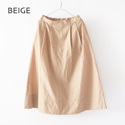 DANTON [ダントン] W N/C TUSSER DOUBLE PLEATED SKIRT [DT-F0049NCT] N/Cタッサーダブルプリーテッドスカート [2024SS]