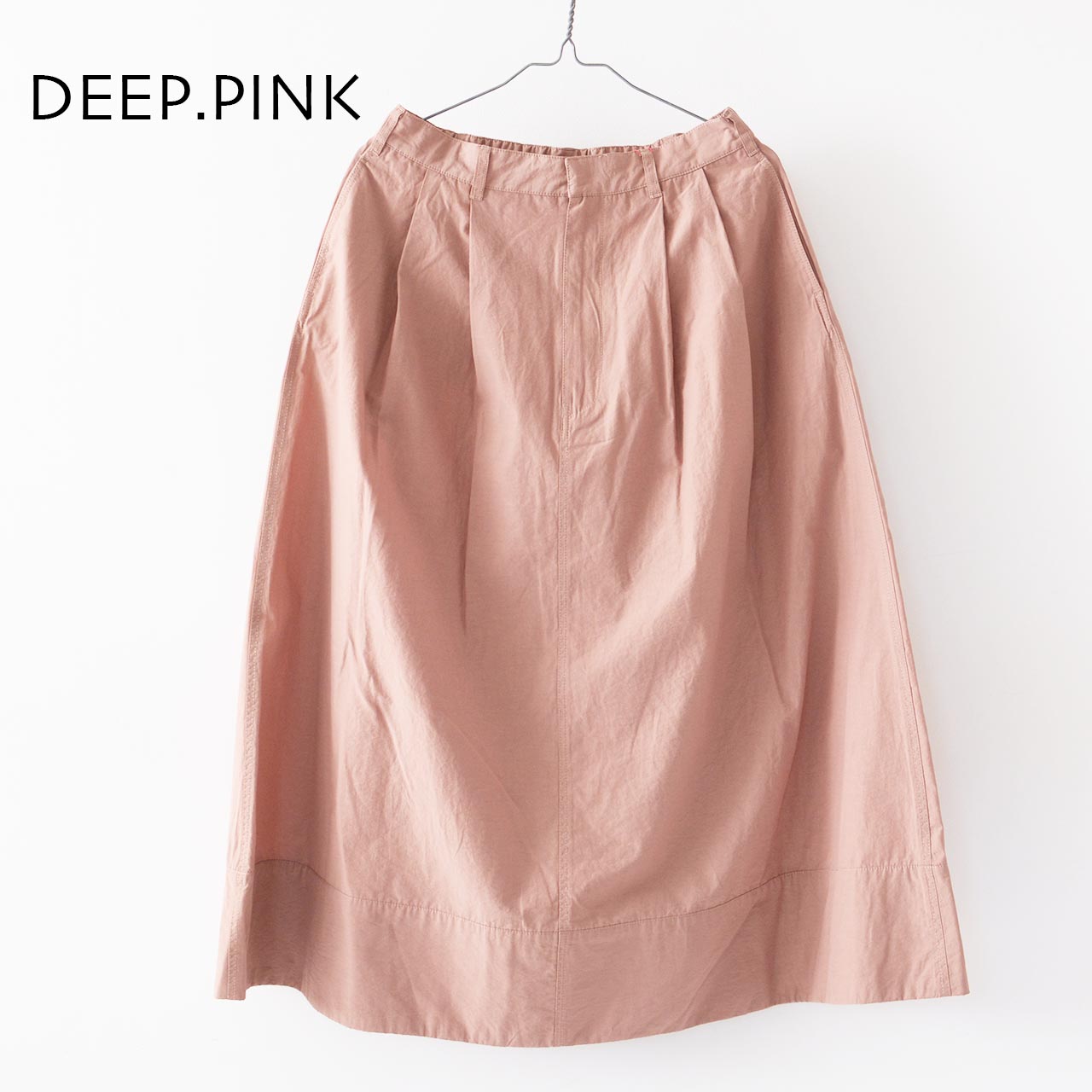 DANTON [ダントン] W N/C TUSSER DOUBLE PLEATED SKIRT [DT-F0049NCT] N/Cタッサーダブルプリーテッドスカート [2024SS]