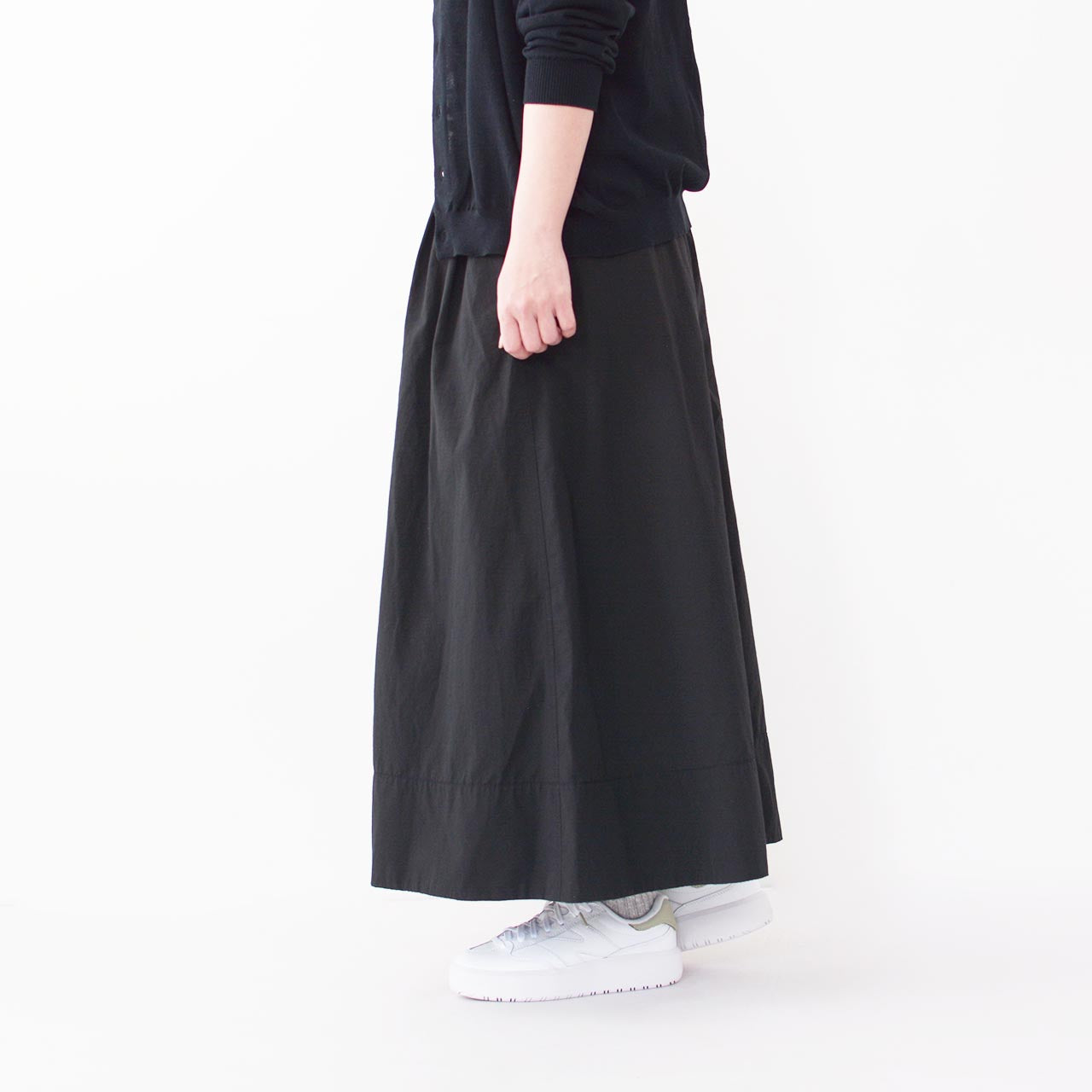 DANTON [ダントン] W N/C TUSSER DOUBLE PLEATED SKIRT [DT-F0049NCT] N/Cタッサーダブルプリーテッドスカート [2024SS]