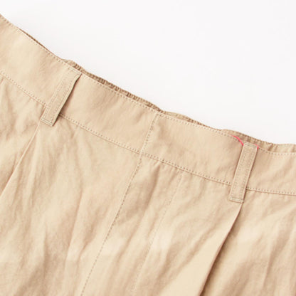 DANTON [ダントン] W N/C TUSSER DOUBLE PLEATED SKIRT [DT-F0049NCT] N/Cタッサーダブルプリーテッドスカート [2024SS]