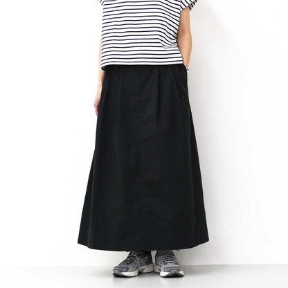 DANTON [ダントン] W C/N TYPEWRITER 2TUCK SKIRT [DT-F0073NCP] C/Nタイプライター2タックスカート [2025SS]