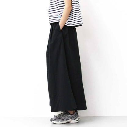 DANTON [ダントン] W C/N TYPEWRITER 2TUCK SKIRT [DT-F0073NCP] C/Nタイプライター2タックスカート [2025SS]