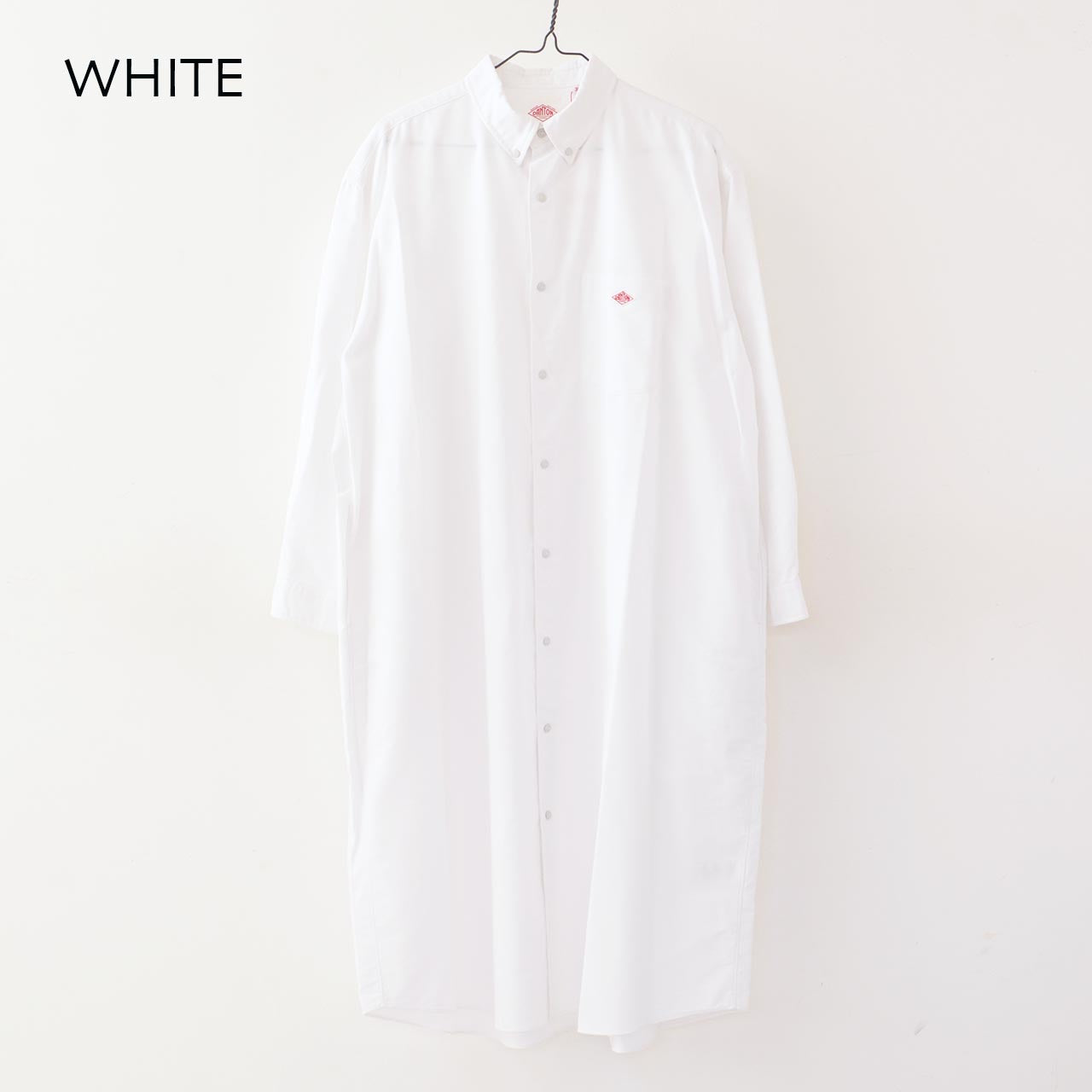 DANTON [ダントン] W COOLMAX OXFORD B.D SHIRT DRESS-SOLID- [DT-G0049CMX-S] クールマックスボタンダウンシャツドレス [2024SS]