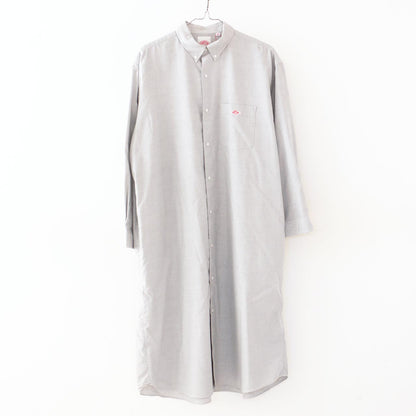 DANTON [ダントン] W COOLMAX OXFORD B.D SHIRT DRESS-SOLID- [DT-G0049CMX-S] クールマックスボタンダウンシャツドレス [2024SS]