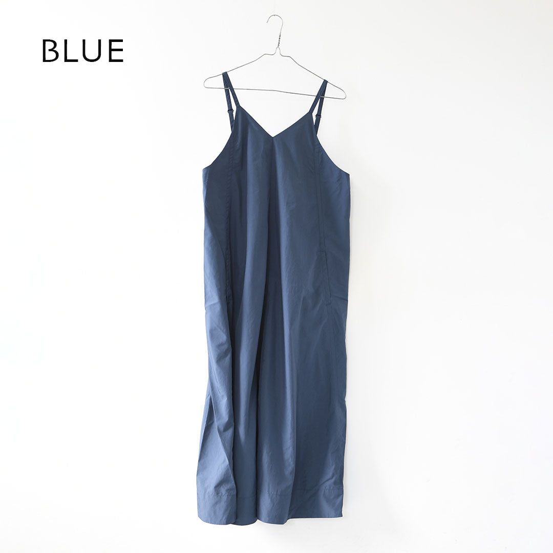 DANTON [ダントン] Women's Nylon Taffeta Camisole Dress [DT-G0114NSB] Aラインドレス・ナイロンタフタ・キャミソールワンピース・フレアーシルエット・LADY'S [2026SS]