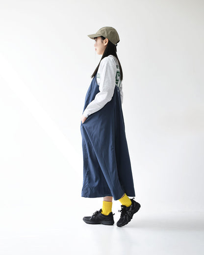 DANTON [ダントン] Women's Nylon Taffeta Camisole Dress [DT-G0114NSB] Aラインドレス・ナイロンタフタ・キャミソールワンピース・フレアーシルエット・LADY'S [2026SS]