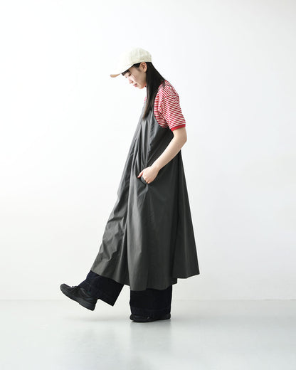 DANTON [ダントン] Women's Nylon Taffeta Camisole Dress [DT-G0114NSB] Aラインドレス・ナイロンタフタ・キャミソールワンピース・フレアーシルエット・LADY'S [2026SS]