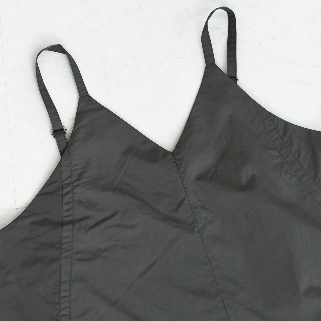 DANTON [ダントン] Women's Nylon Taffeta Camisole Dress [DT-G0114NSB] Aラインドレス・ナイロンタフタ・キャミソールワンピース・フレアーシルエット・LADY'S [2026SS]