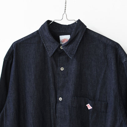 DANTON [ダントン] W Denim Dungaree Classic Collar Dress [DT-G0115DUG] デニムダンガリークラシックカラードレス・シャツワンピース・デニムシャツワンピース・レギュラーカラー・ダンガリー・LADY'S [2026SS]
