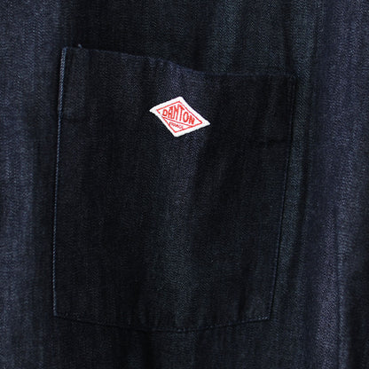 DANTON [ダントン] W Denim Dungaree Classic Collar Dress [DT-G0115DUG] デニムダンガリークラシックカラードレス・シャツワンピース・デニムシャツワンピース・レギュラーカラー・ダンガリー・LADY'S [2026SS]