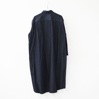 DANTON [ダントン] W Denim Dungaree Classic Collar Dress [DT-G0115DUG] デニムダンガリークラシックカラードレス・シャツワンピース・デニムシャツワンピース・レギュラーカラー・ダンガリー・LADY'S [2026SS]