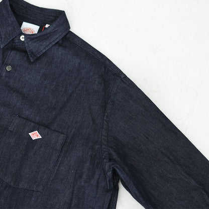 DANTON [ダントン] W Denim Dungaree Classic Collar Dress [DT-G0115DUG] デニムダンガリークラシックカラードレス・シャツワンピース・デニムシャツワンピース・レギュラーカラー・ダンガリー・LADY'S [2026SS]
