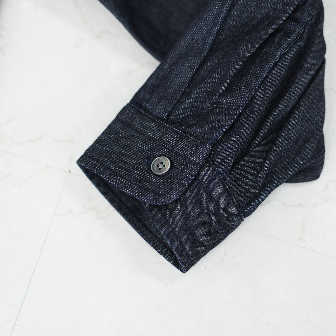 DANTON [ダントン] W Denim Dungaree Classic Collar Dress [DT-G0115DUG] デニムダンガリークラシックカラードレス・シャツワンピース・デニムシャツワンピース・レギュラーカラー・ダンガリー・LADY'S [2026SS]
