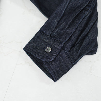 DANTON [ダントン] W Denim Dungaree Classic Collar Dress [DT-G0115DUG] デニムダンガリークラシックカラードレス・シャツワンピース・デニムシャツワンピース・レギュラーカラー・ダンガリー・LADY'S [2026SS]